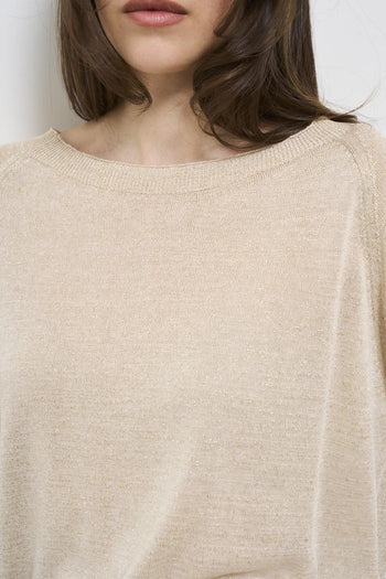 Maglia donna oro lurex - 3