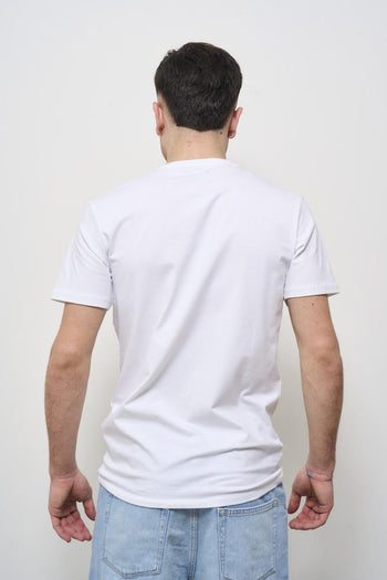 Men's white crew neck t-shirt - 4