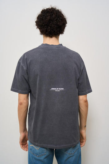 T-shirt uomo girocollo grigia - 4