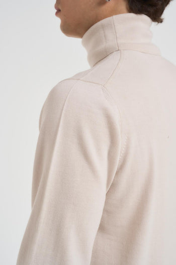 Maglia uomo collo alto stucco - 4