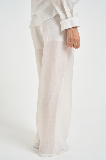 Abito donna semitrasparente bianco - 8