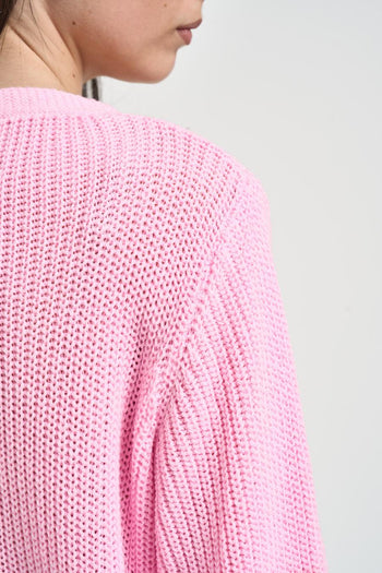 Cardigan donna rosa - 4