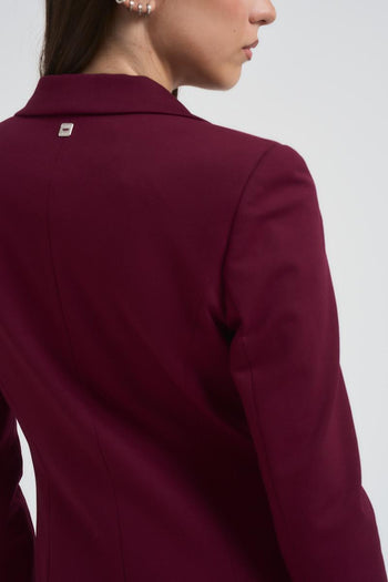 Giacca donna monopetto bordeaux - 6