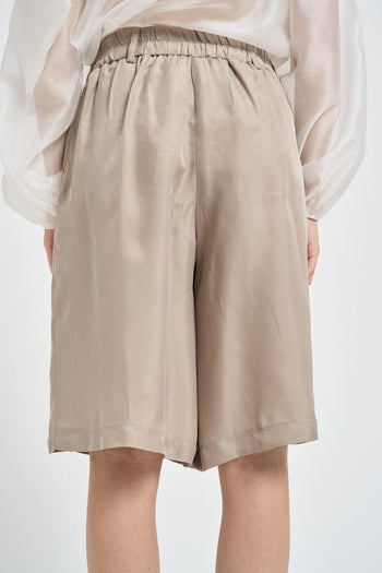 Bermuda donna sartoriale beige - 3