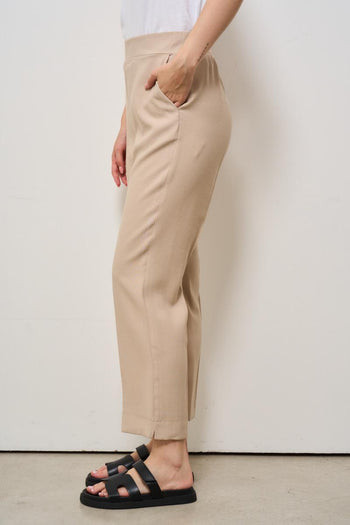 Pantalone donna a sigaretta beige - 3