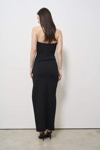 Saint Tropez black long women's dress - 4