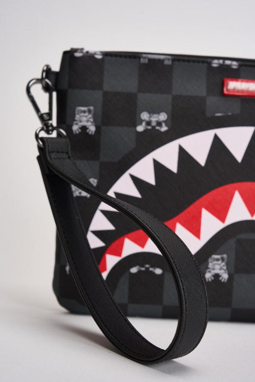 Pochette uomo Peeking Character Check nera - 2