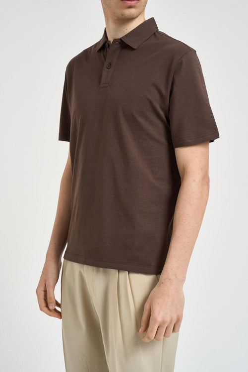 Polo uomo marrone - 2