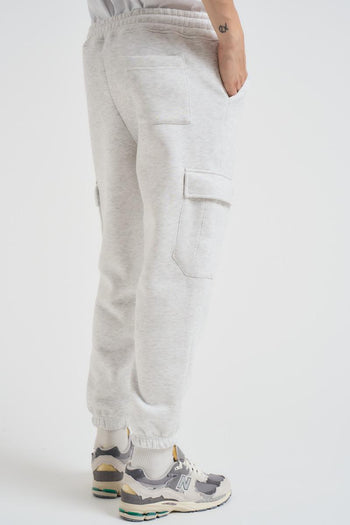 Pantalone tuta jogger uomo grigio - 5