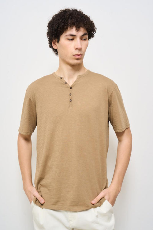 Polo uomo cammello