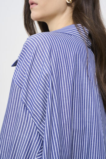 Camicia donna over blu - 4