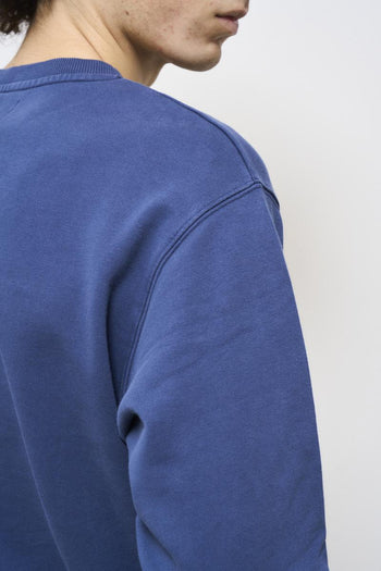 Men's blue crewneck sweatshirt - 5