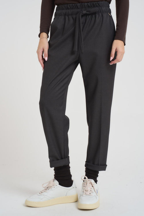 Pantalone donna dritto antracite
