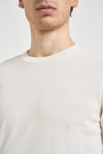 T-shirt uomo in maglia bianca - 3