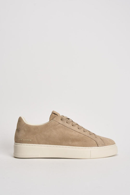Sneakers uomo in suede beige