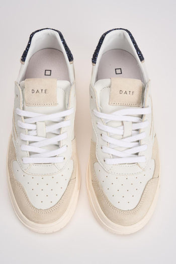 Sneakers donna Torneo beige e nere - 7