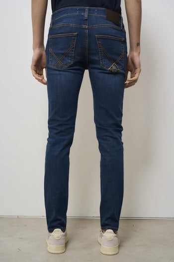 Jeans uomo skinny denim scuro - 4