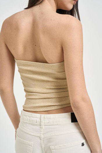Top donna a fascia oro - 4