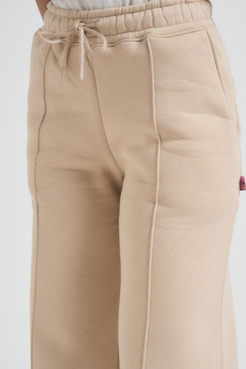 Pantalone donna a palazzo Demiz beige - 5