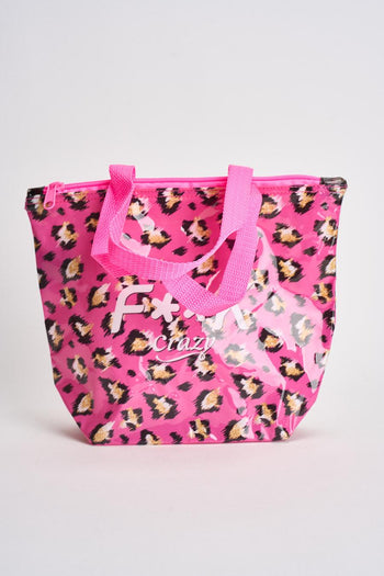 Mini bag donna con stampa animalier fucsia - 4