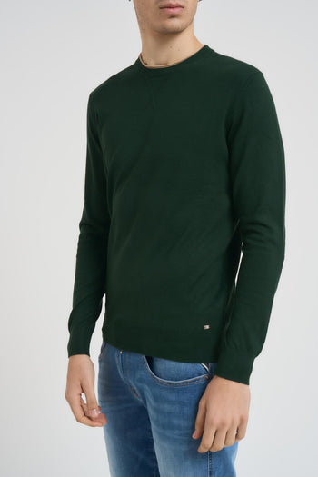 Maglia uomo girocollo verde. - 3