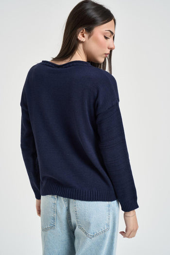 Maglia donna blu - 3