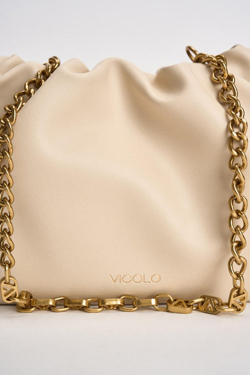 Borsa donna in ecopelle latte - 2