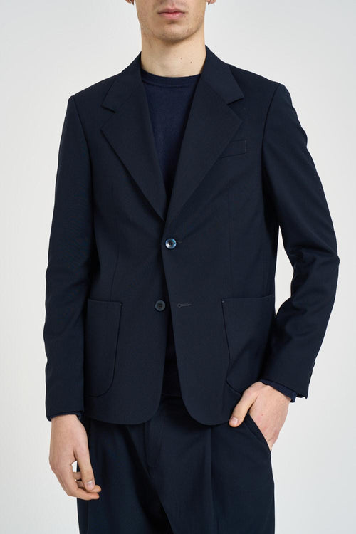 Giacca uomo monopetto blu - 2