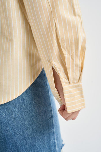 Set coordinato donna camicia e top giallo - 7