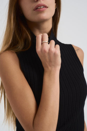 Lupetto donna smanicato nero - 3