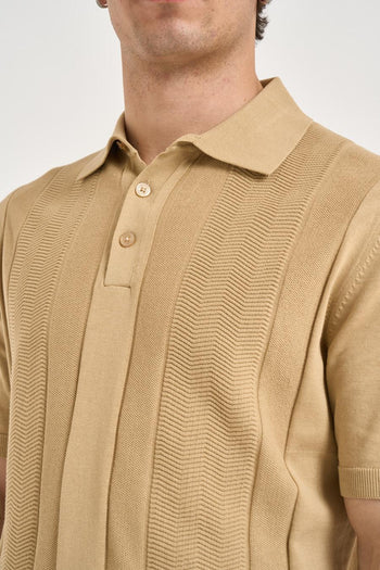 Polo uomo in maglia lavorata corda - 3
