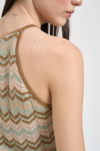 Top donna fantasia zig zag multicolor - 5