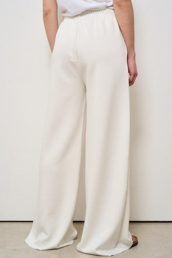 Pantalone donna panna a palazzo - 4