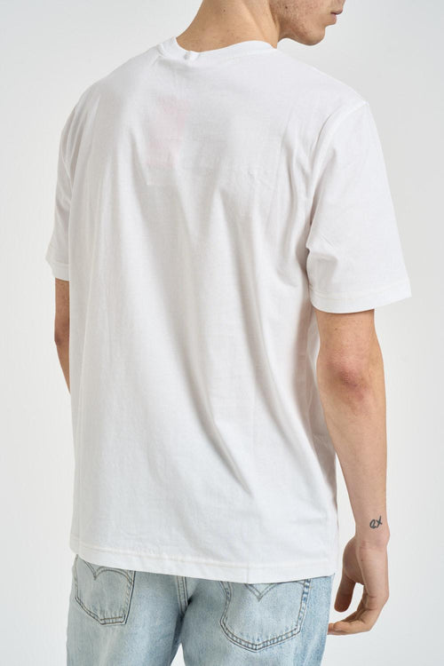 T-shirt uomo girocollo bianca - 2