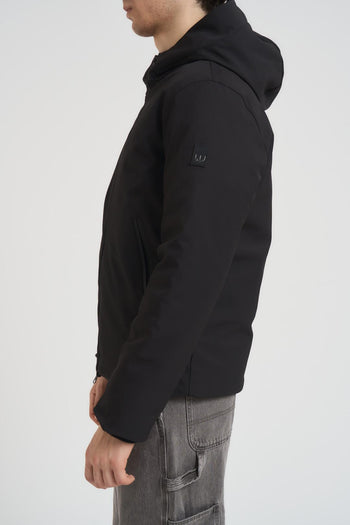 Giubbotto uomo con cappuccio nero - 6