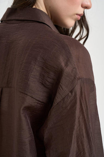 Camicia donna semitrasparente moro - 4