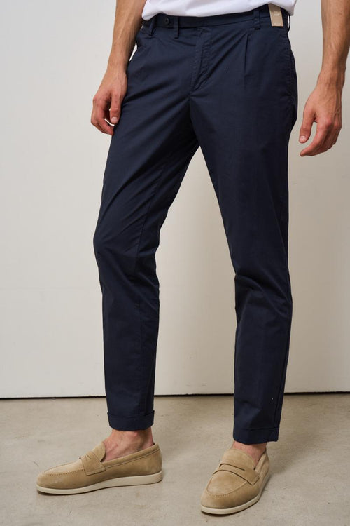 Pantalone uomo chino blu - 2