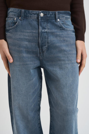 Jeans uomo loose fit denim chiaro - 4