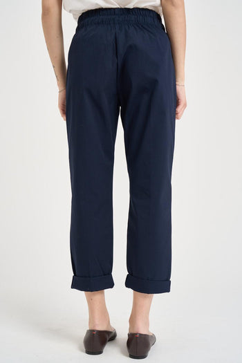 Pantalone donna cropped blu - 3
