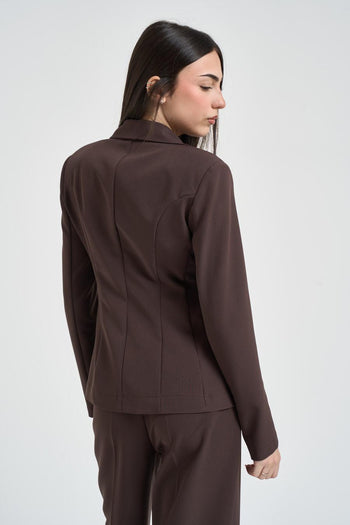 Giacca donna monopetto moro - 4