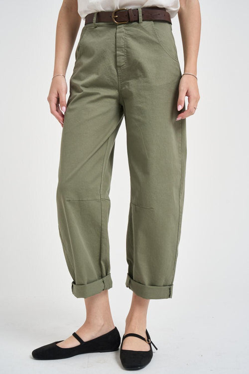 Pantalone donna balloon verde