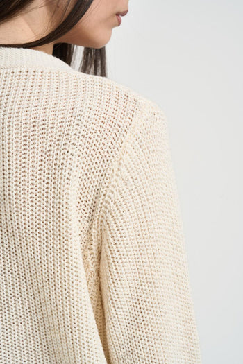 Cardigan donna panna - 4