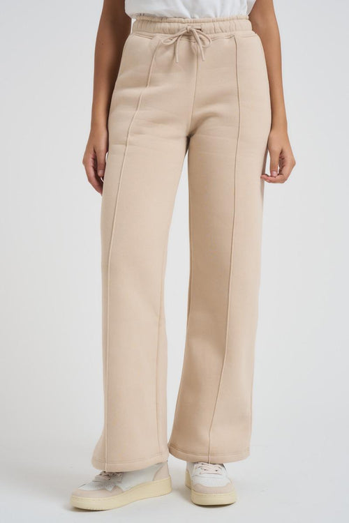 Pantalone donna a palazzo Demiz beige
