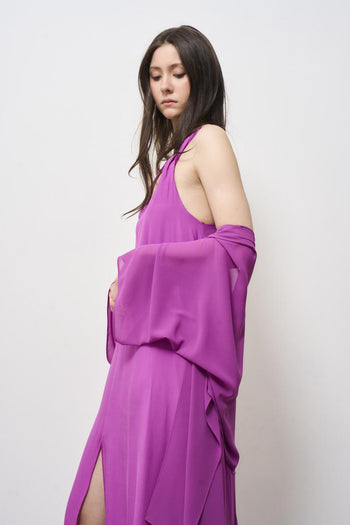 Stola coprispalle donna magenta - 6