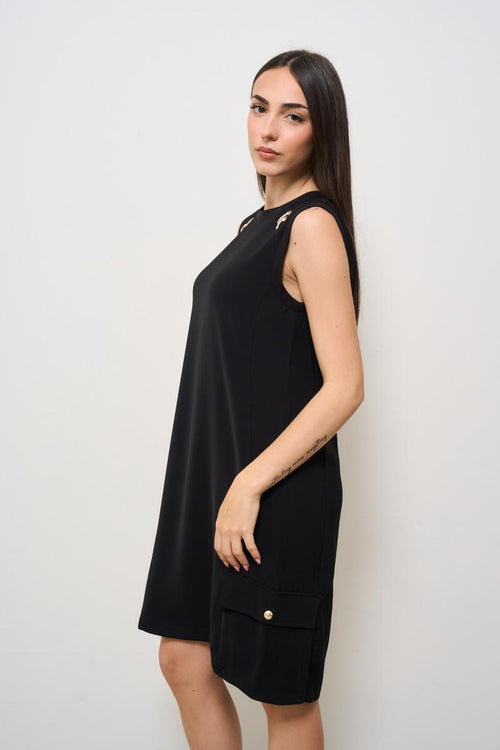 Abito donna corto nero - 2