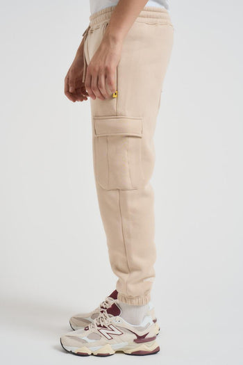 Pantalone tuta jogger uomo beige - 3