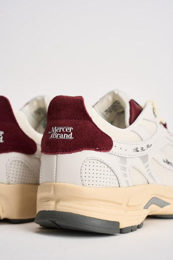 Sneakers donna Rerun bianca e bordeaux - 7