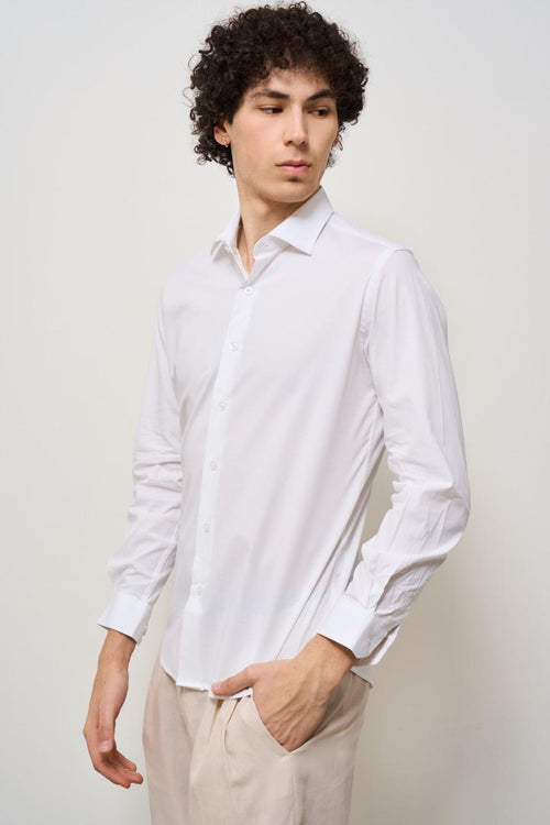 Camicia bianca uomo in cotone