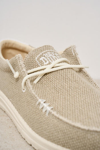 Scarpa da barca uomo Wally beige - 4