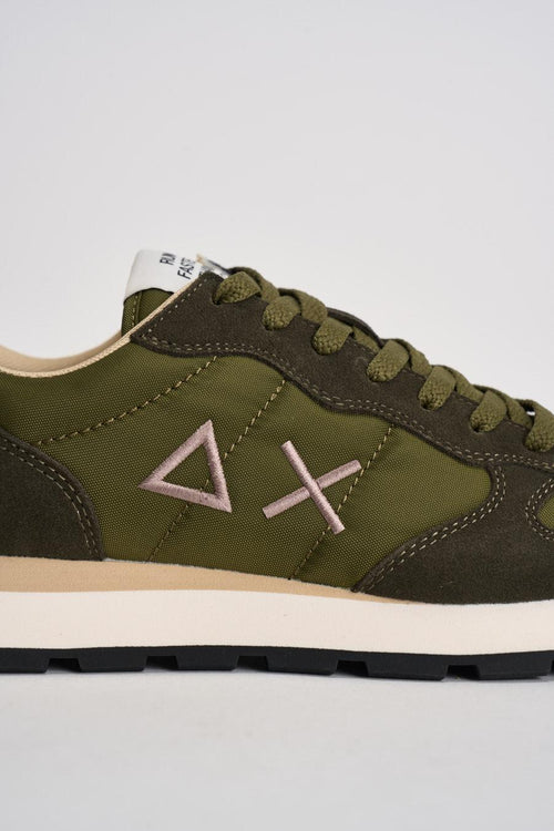 Sneakers uomo in suede verde - 2